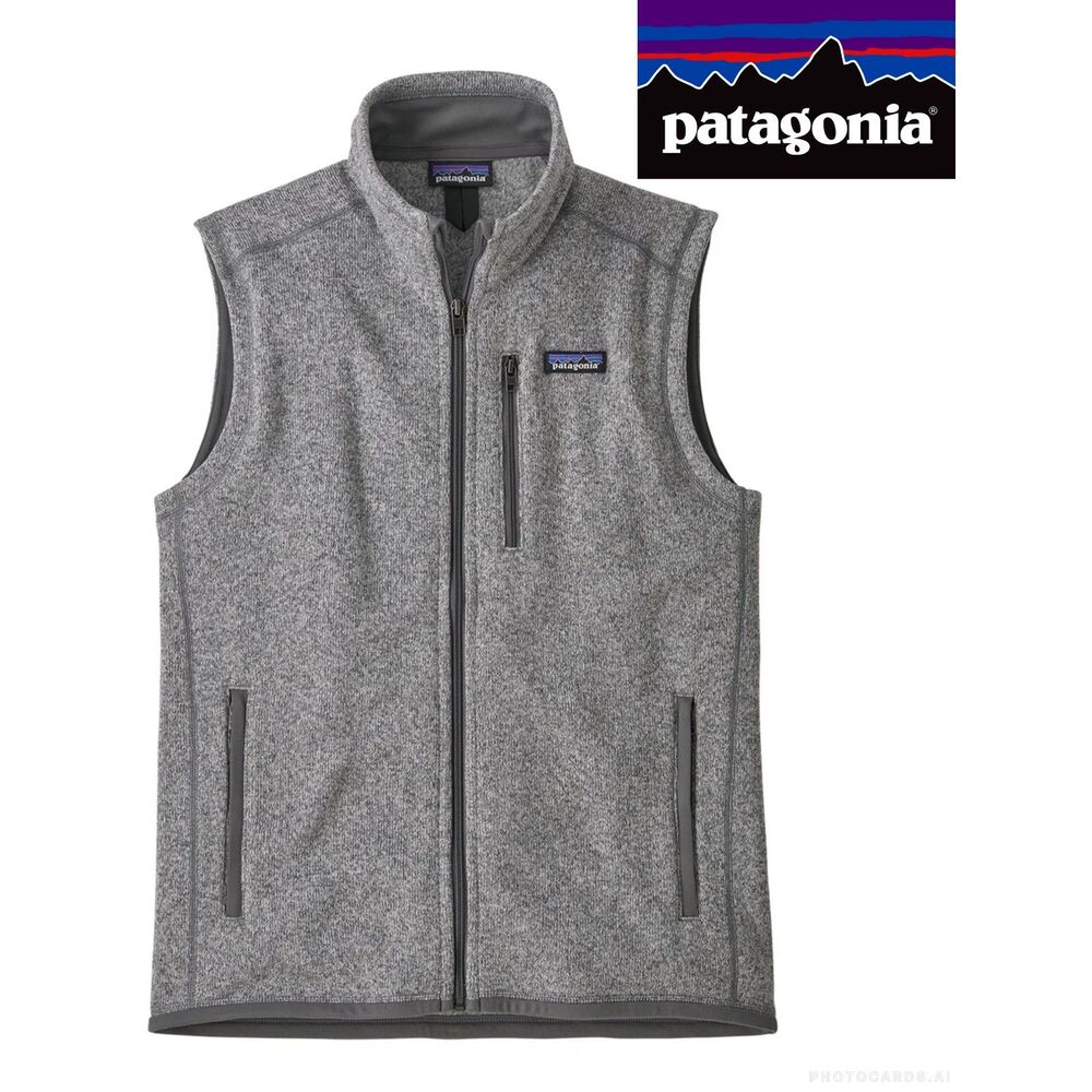 NWOT Patagonia Better Sweater Vest Full Zipper in Stonewash Men Size XL